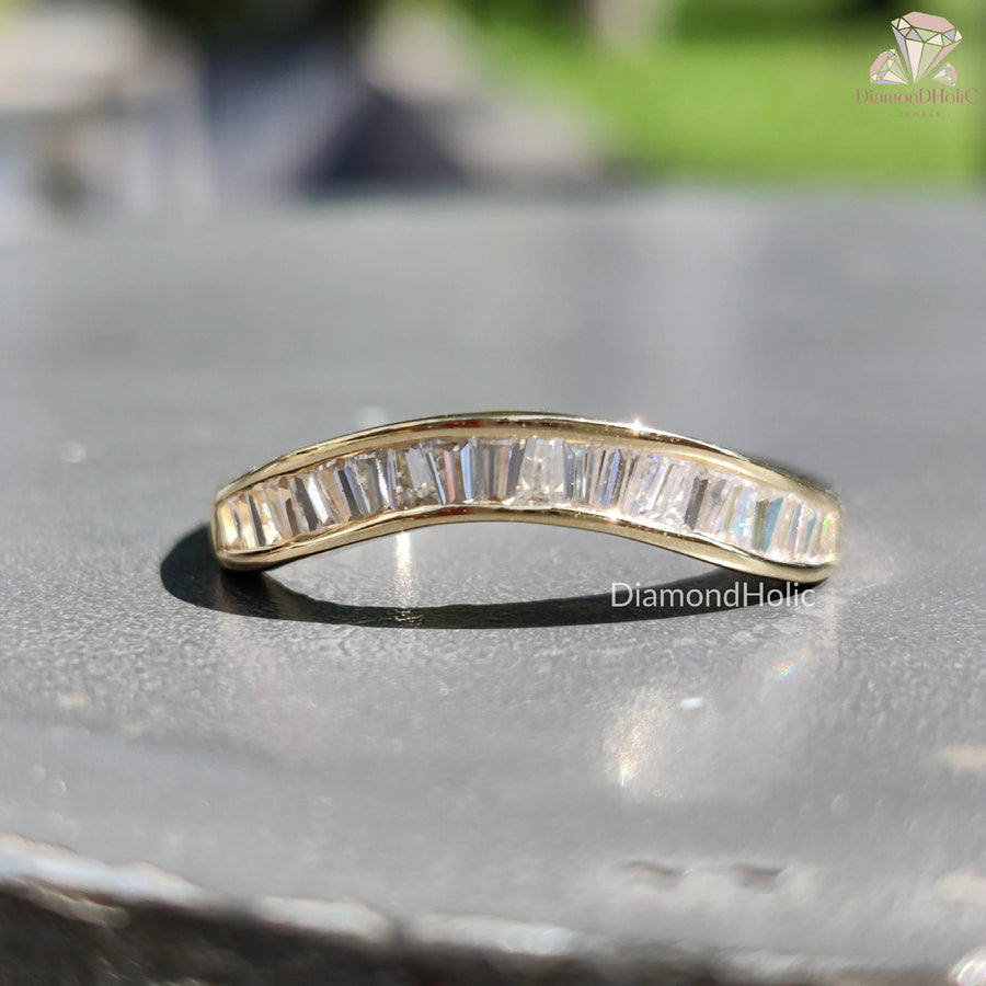 Stylish Party Wear Ring | Women’s Moissanite Band | Unique Wedding Band for Her