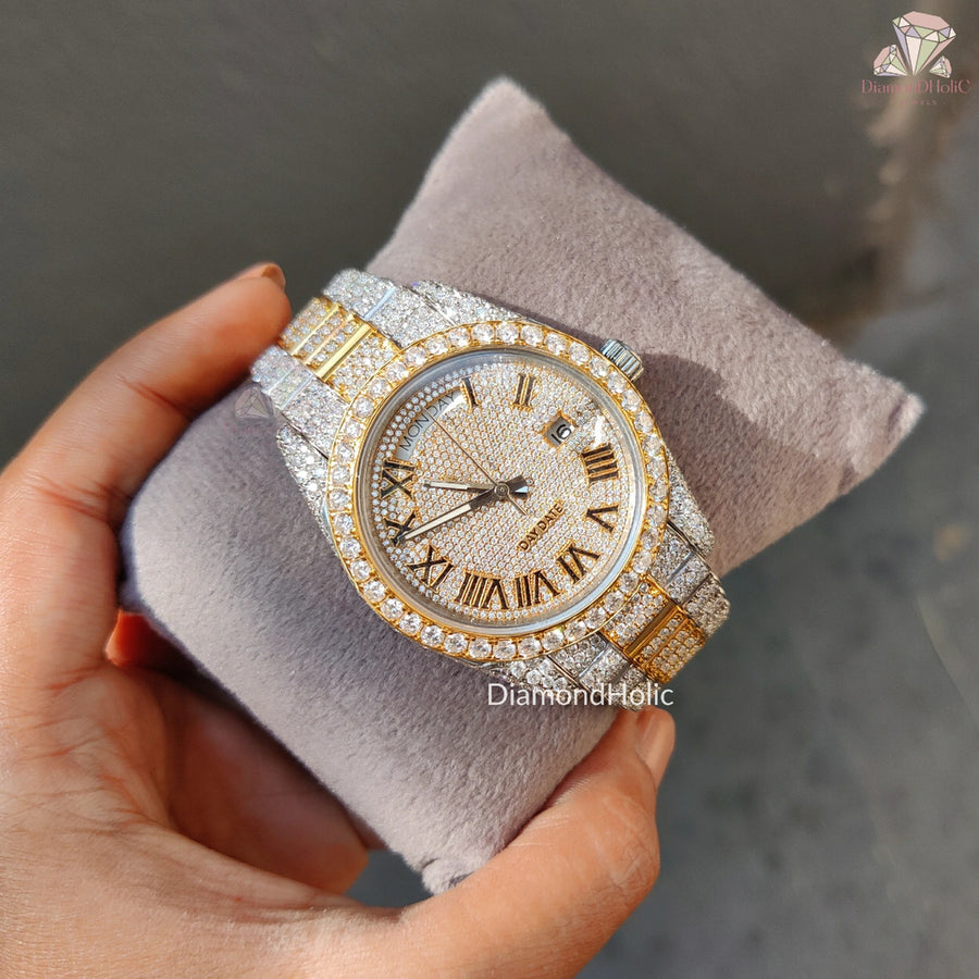 Yellow Tone Roman Dial Watch