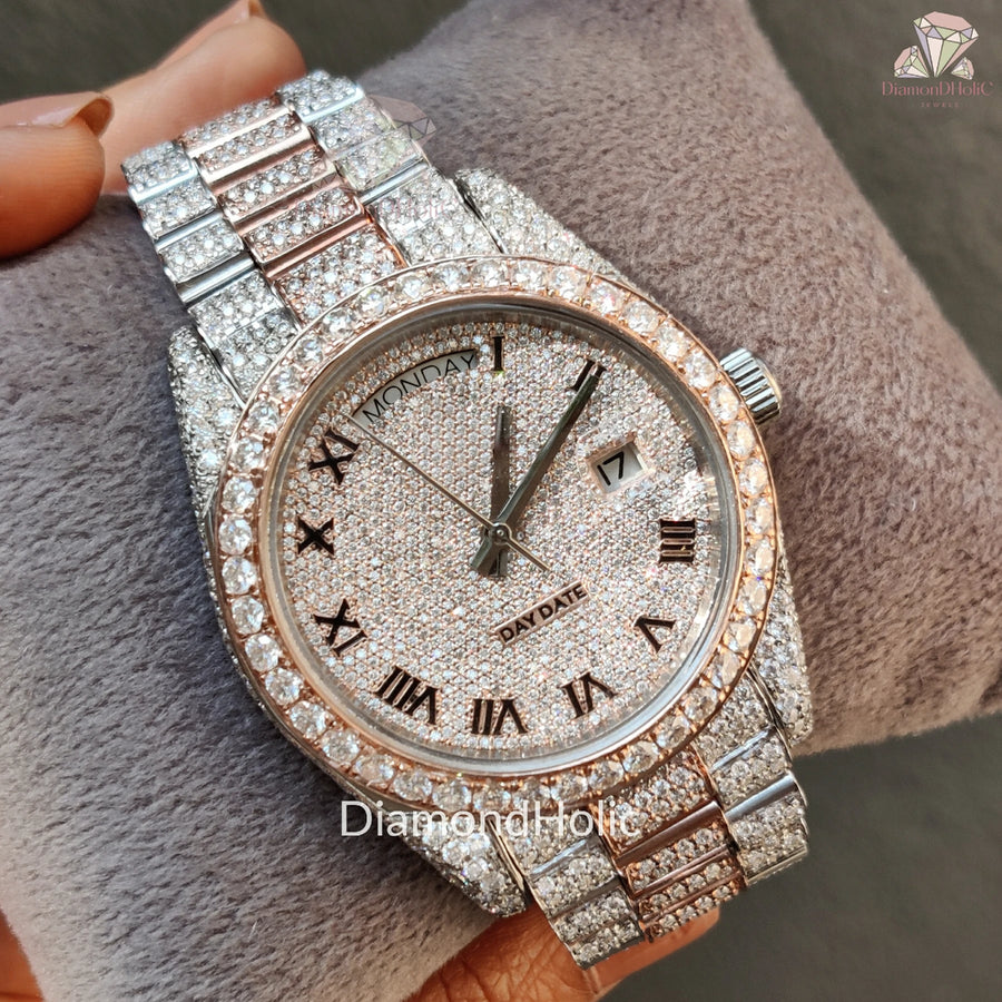 Two Tone Roman Numeral Watch