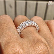 Stylish Radiant Cut Jewelry | Classic Moissanite Wedding Band | Affordable Radiant Diamond Band