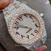 Two Tone Iced Out Men’s Watch