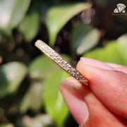 Moissanite Full Circle | Round Cut Sparkle | Wedding Band Love