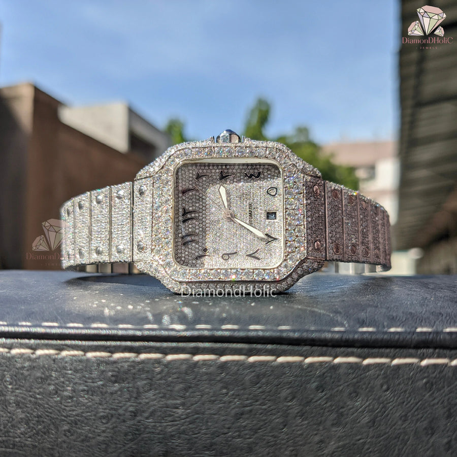 Pave Set Diamonds Men’s Watch