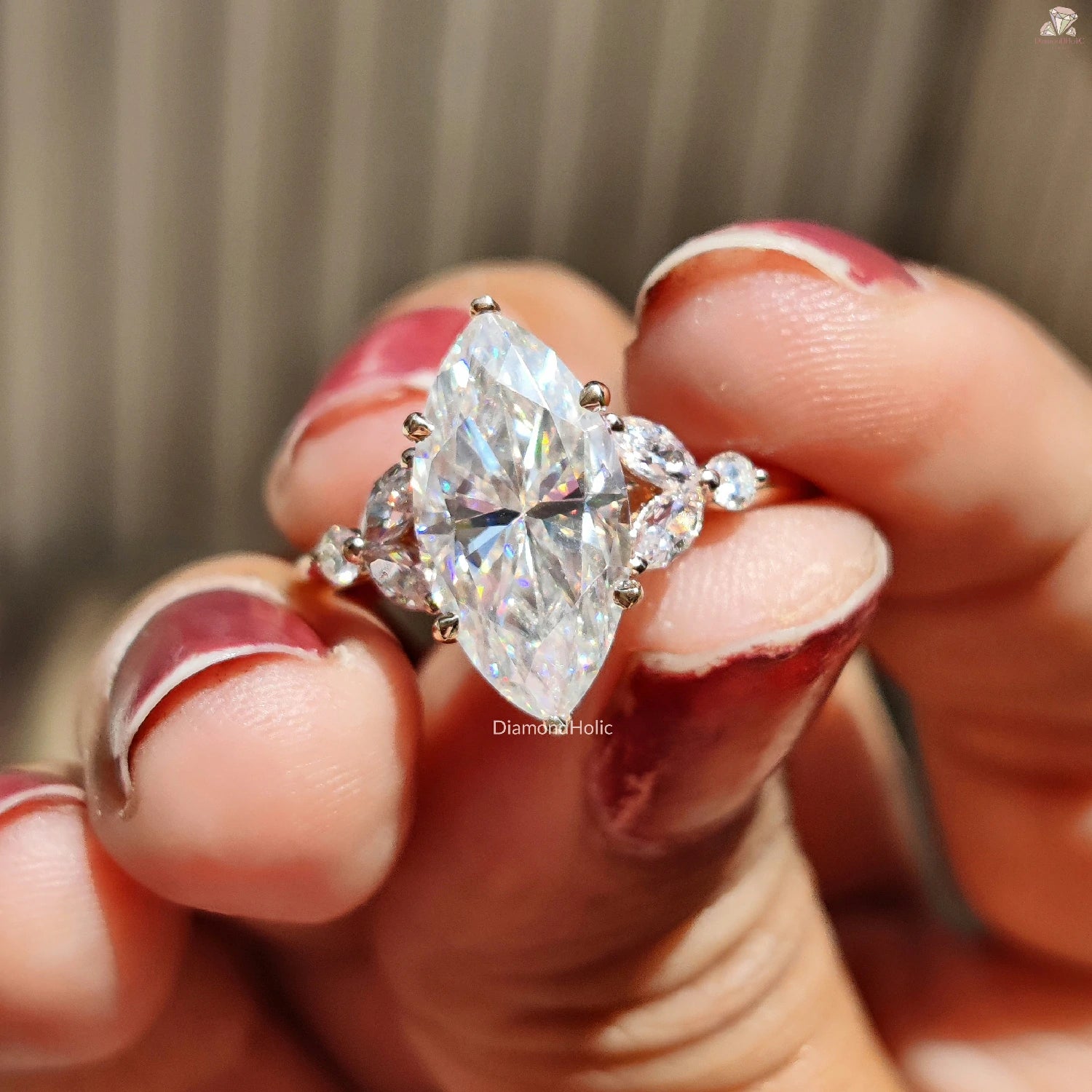 Sparkling Marquise Diamond | Classic Gift For Women | Moissanite Ring Design