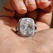 Cushion Moissanite Vintage Ring