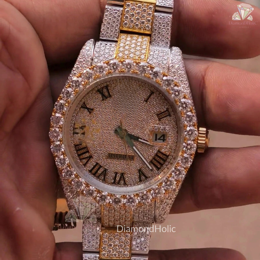 Two Tone Roman Numerals Watch