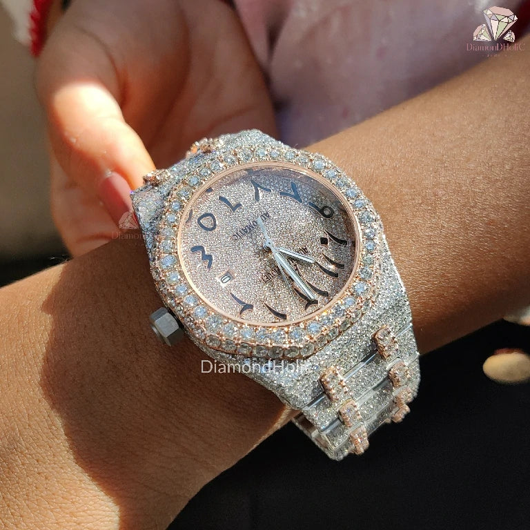 Bust Down Iced Out Watch for Men
