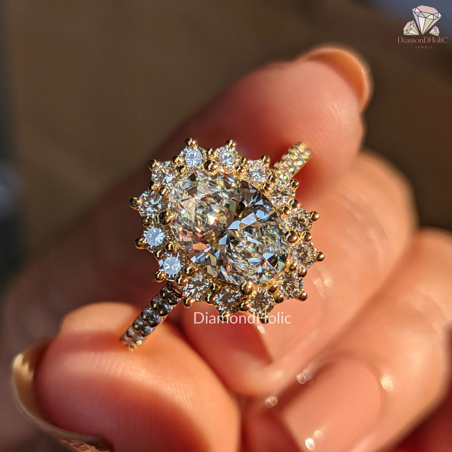 Dazzling Oval Diamond Ring | Timeless Diamond Engagement Ring | Classic Oval Cut Diamond Ring