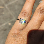 cushion solitaire ring