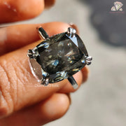 Gray Cushion Diamond Jewelry