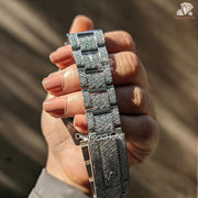 Moissanite Studded Men’s Watch