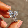 lab grown diamond ring set