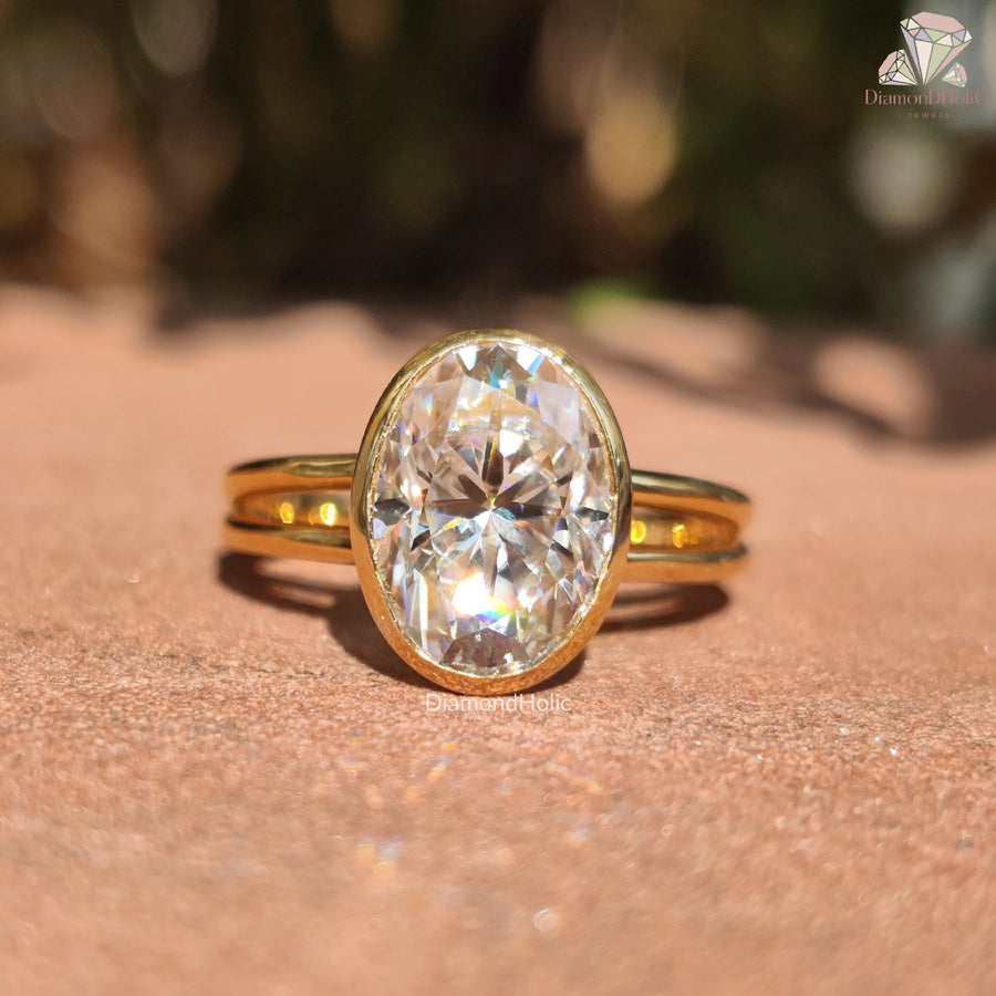 conflict free diamond | moissanite gift ring | gold moissanite jewelry