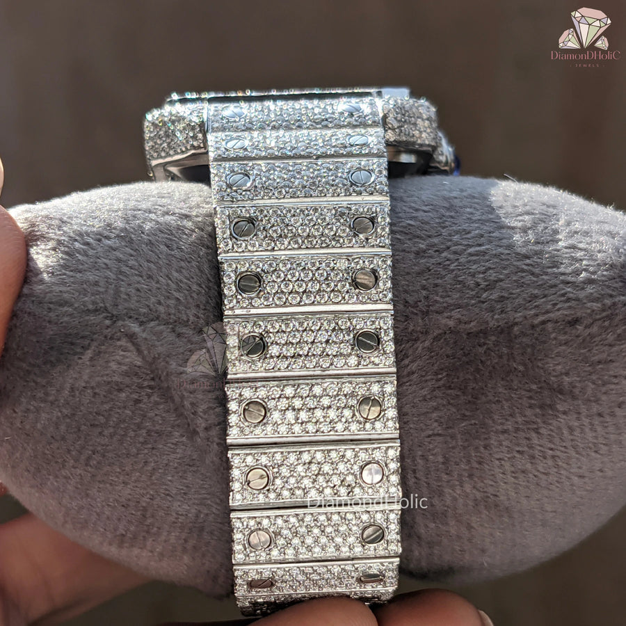 Pave Set Arabic Dial Men’s Watch