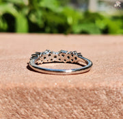Crafted for Her | Moissanite Spark | Unique Gold Band