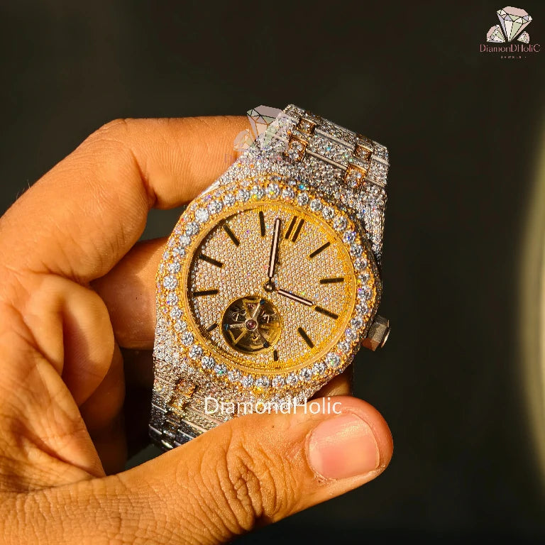 Yellow & White Metal Watch Design