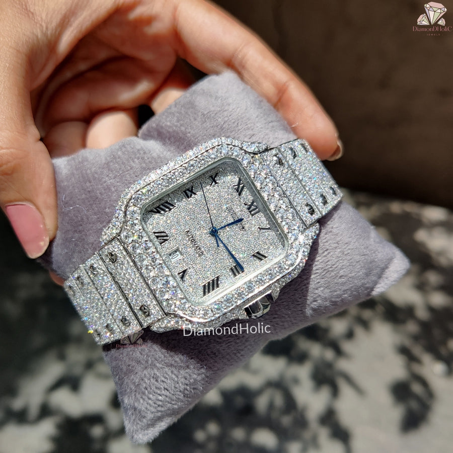 Modern Diamond Wristwatch