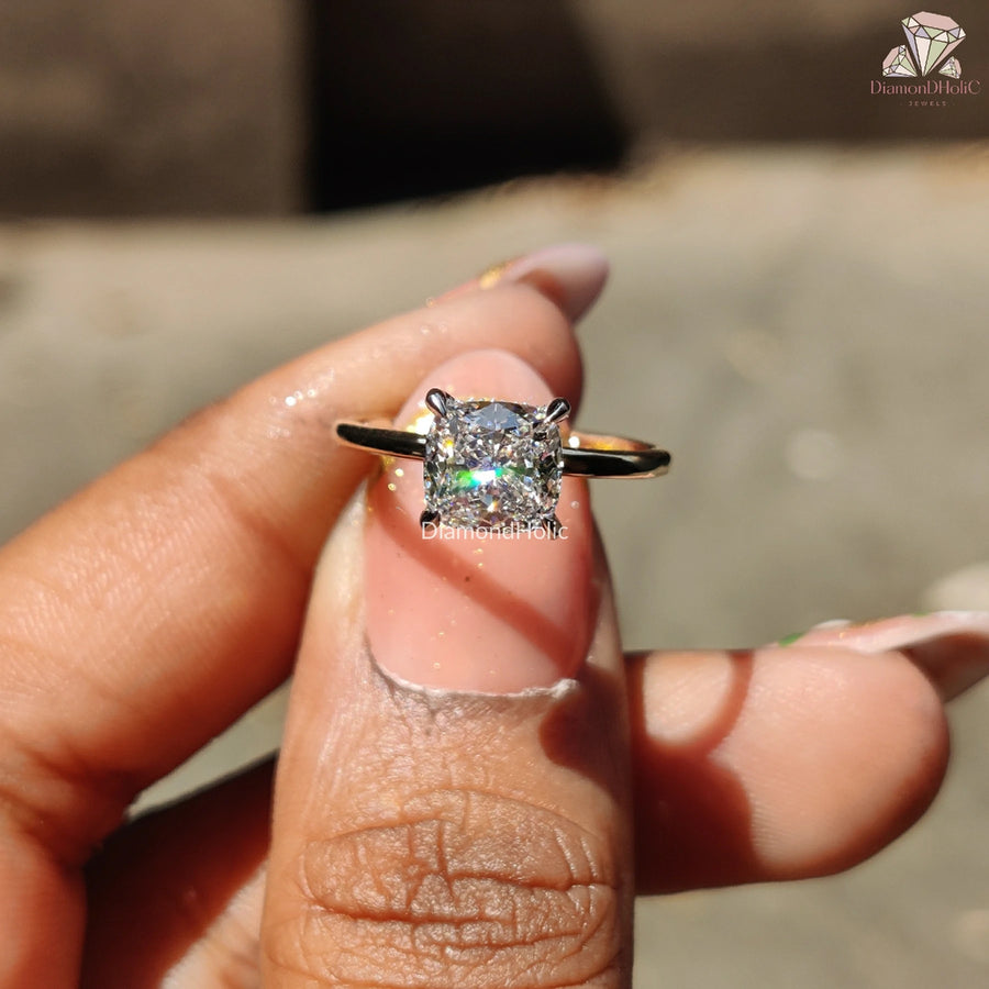 custom lab diamond ring