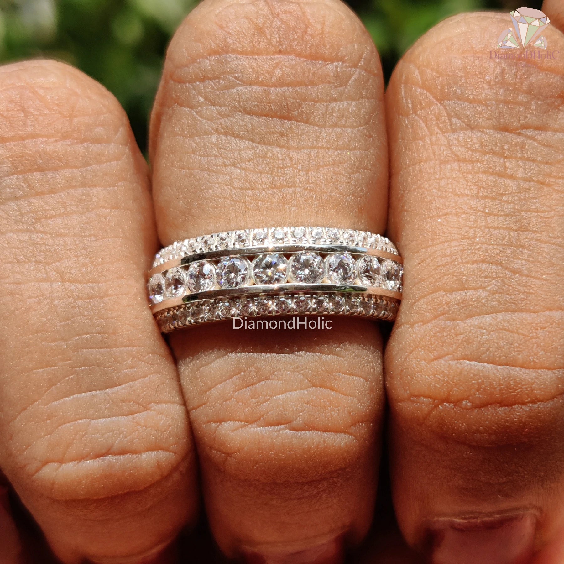 Diamond Wedding Ring | Moissanite Round Cut | Gift for Her