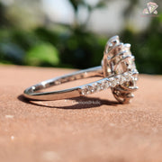 Deco Moissanite Ring | 1 Ct Luxury Band | Marquise Brilliance