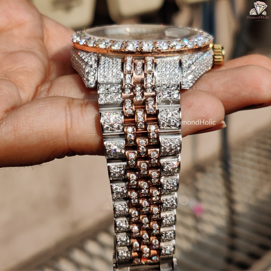 VVS Clarity Moissanite Diamond Watch – Perfect Gift for Men