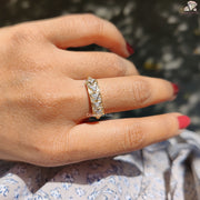 Custom Moissanite Wedding Band
