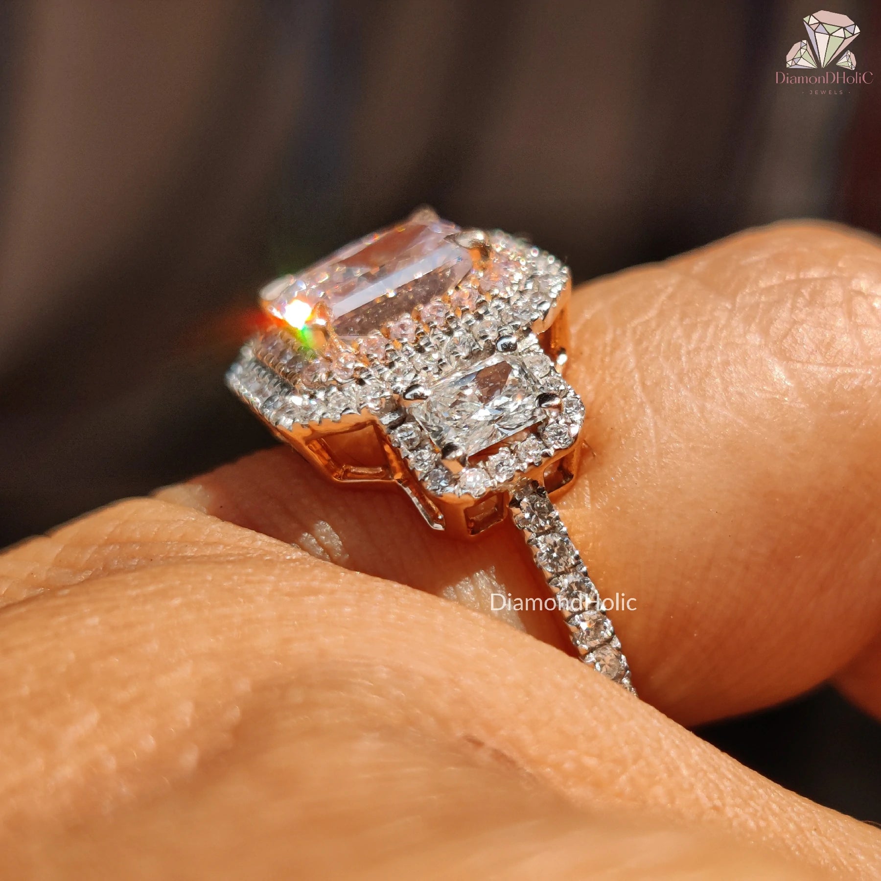 Pink Radiant Sparkle | Two Tone Magic | Double Halo Glow