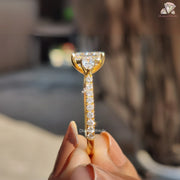 Pear Cut Engagement Ring, Luxury Jewelry, Unique Bridal Ring, Best Anniversary Gift, Custom Diamond