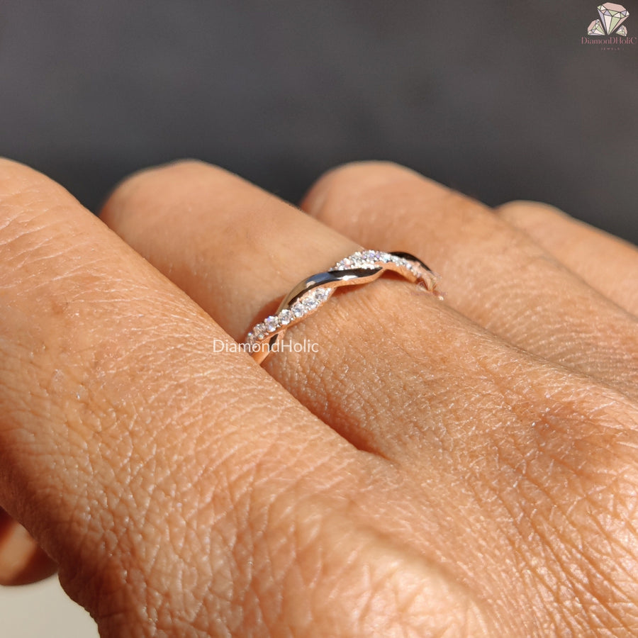 Custom Twisted Wedding Band