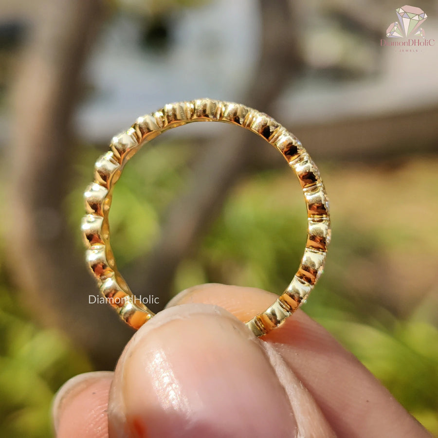 Love That Shines Daily | Full Round Diamond Band | Moissanite Circle