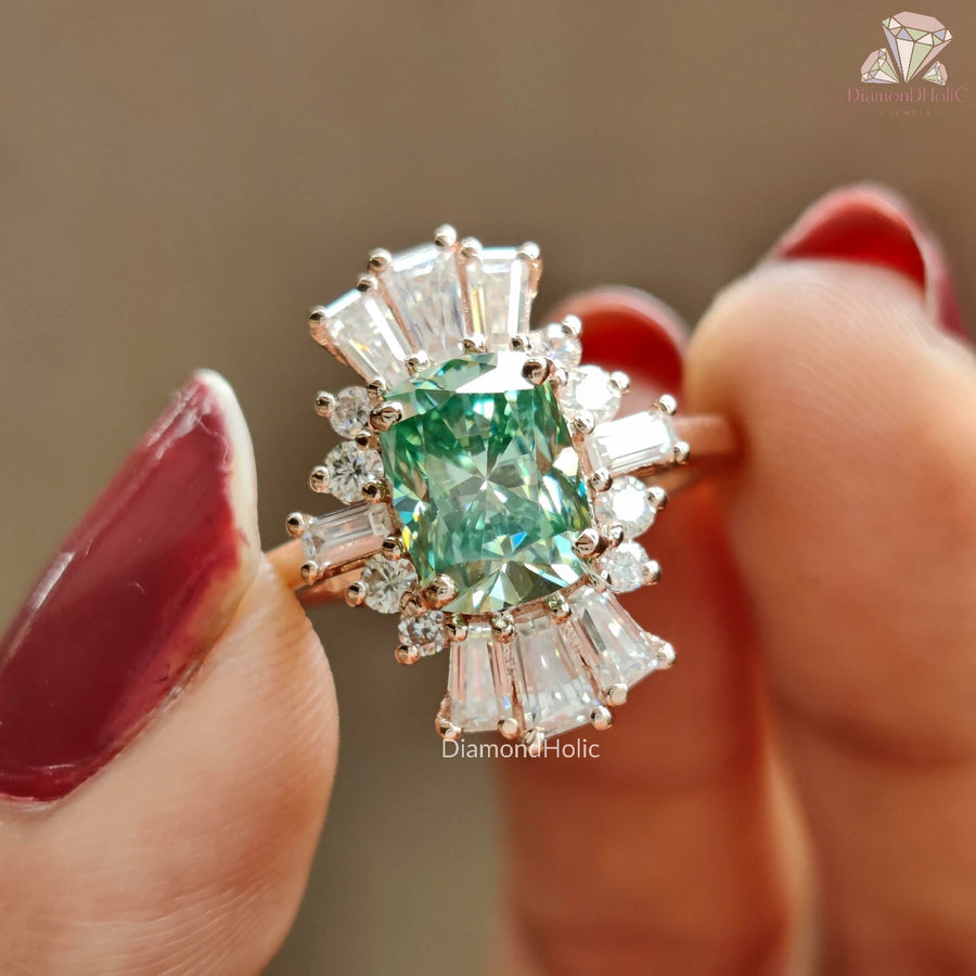 Customizable Moissanite Ring