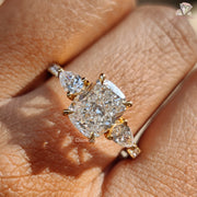 Elongated Cushion Cut Ring, Bridal Jewelry, Engagement Ring, Wedding Jewelry, Anniversary Gift For