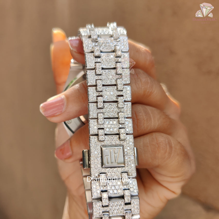 Boyfriend Diamond Studded Watch