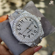 Fully Iced Out Dial Men’s Watch