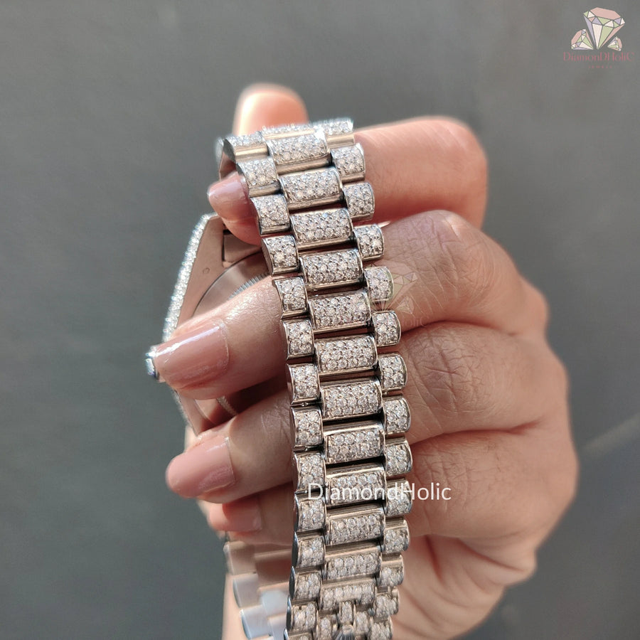 Luxury Handmade Moissanite Watch