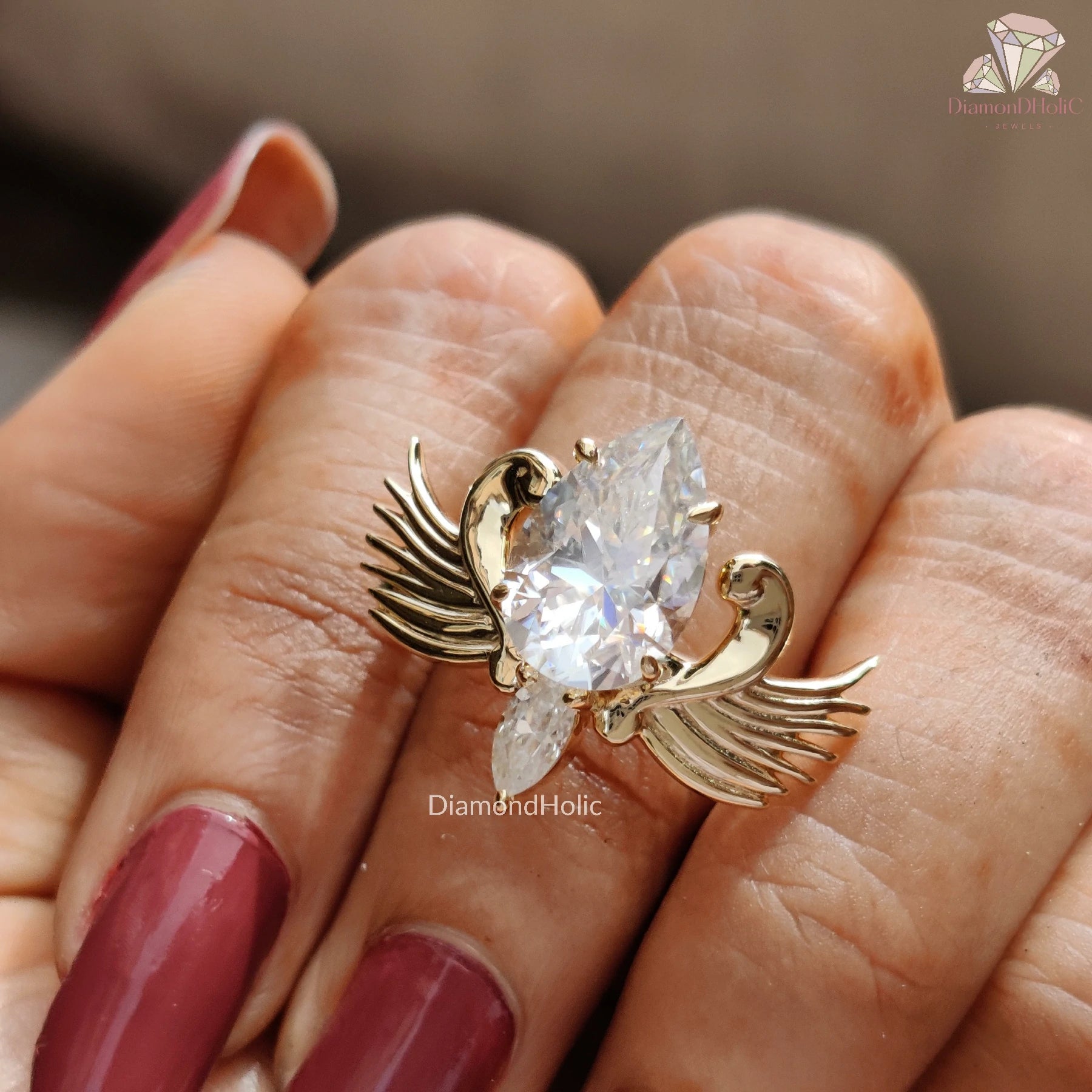 Moissanite Designer Ring