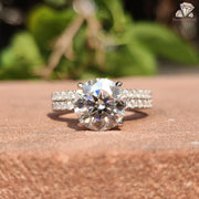 A Ring Set Like No Other | Half Eternity Brilliance | Round Shine