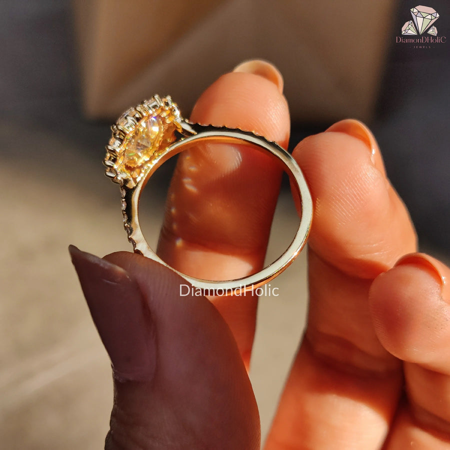 Dazzling Oval Diamond Jewelry | Elegant Oval Cut Wedding Band | Stylish Lab Diamond Engagement Ring