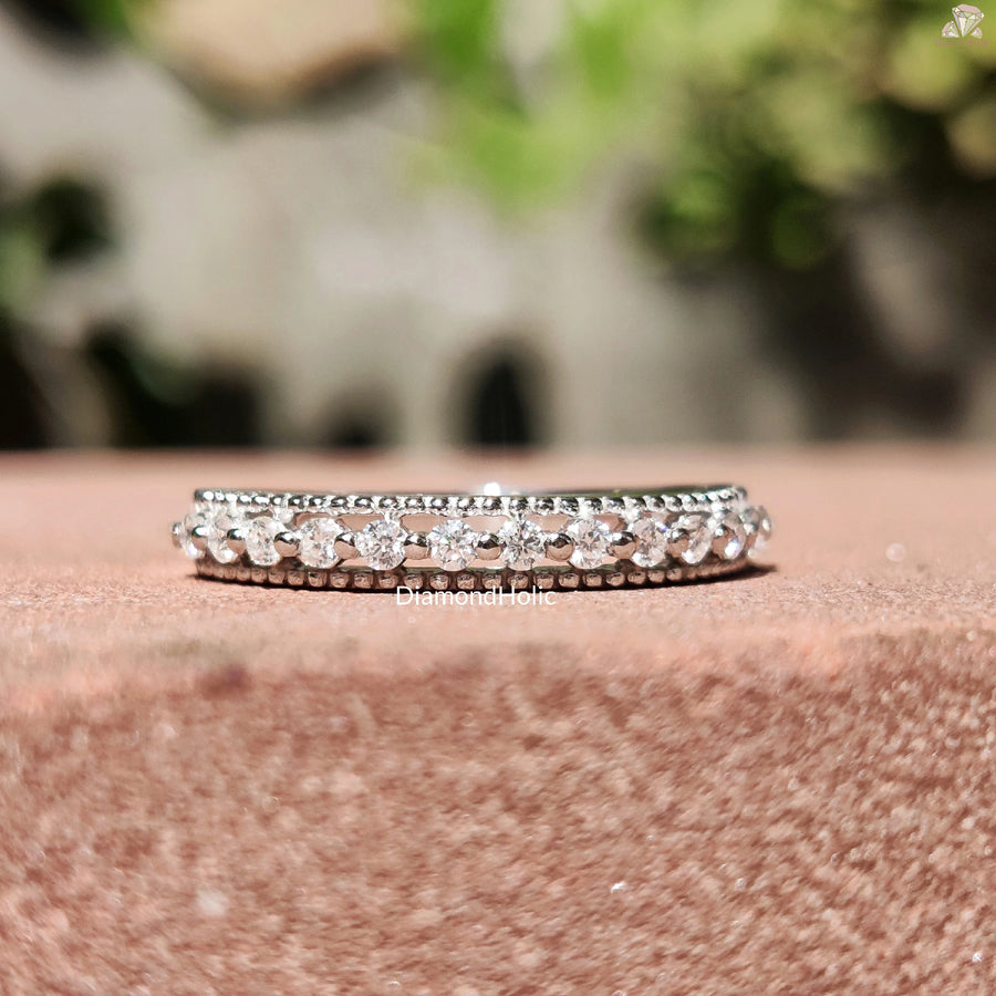 Timeless Ring Design | Moissanite For Bride | Stunning Round Band