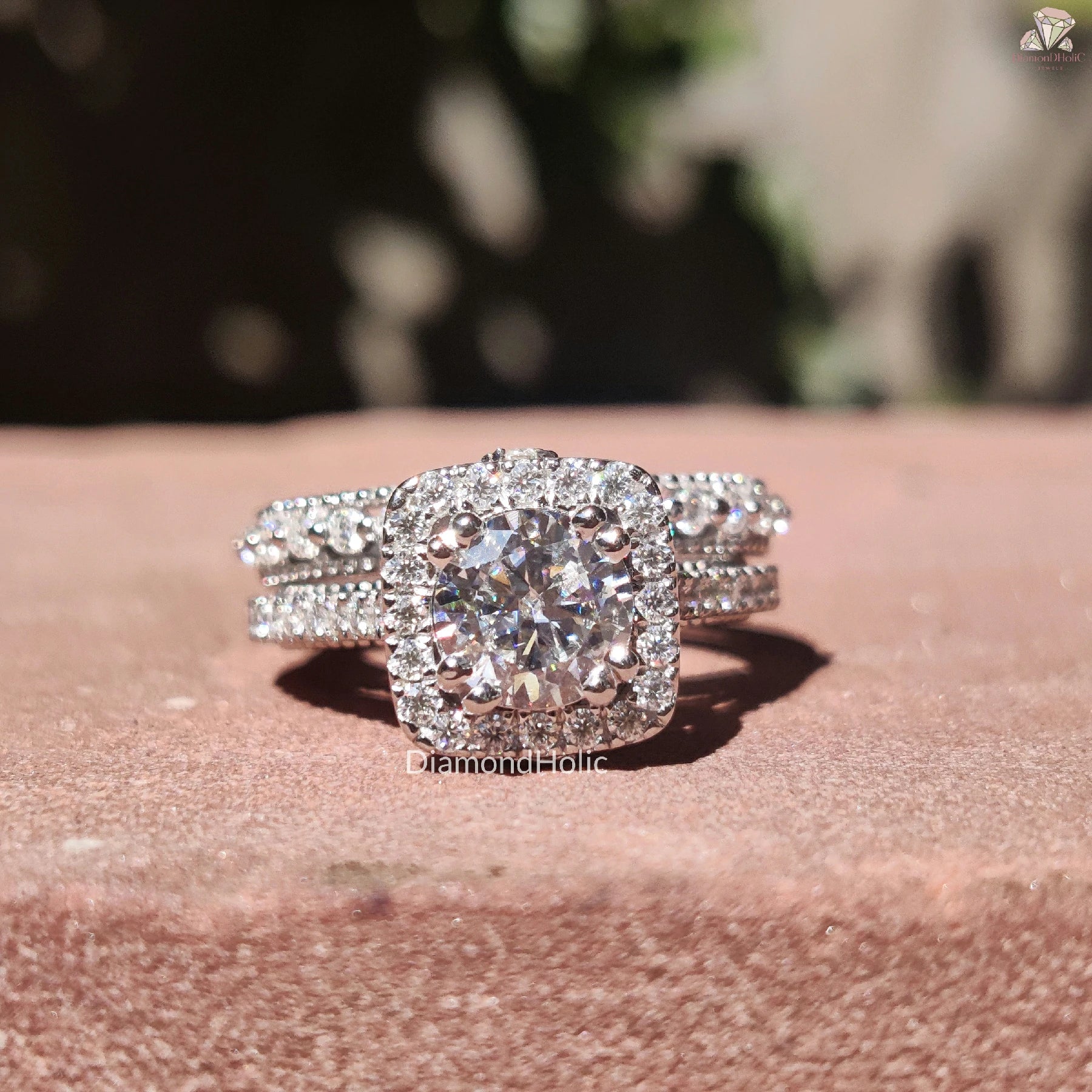 Timeless Ring Design | White Gold Finish | Sparkling Deco Cut