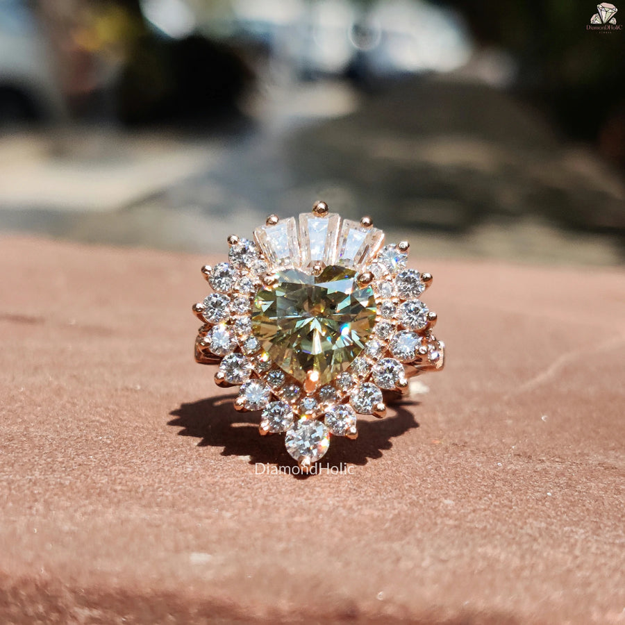 Starburst Moissanite Sparkle | Delicate Proposal Band | Birthstone Ring