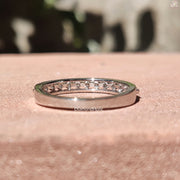 Moissanite Round Sparkle | Wedding Ring for Her | Luxury Band Design