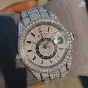 Handmade Moissanite Men’s Watch