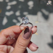 Solitaire Moissanite Ring |
