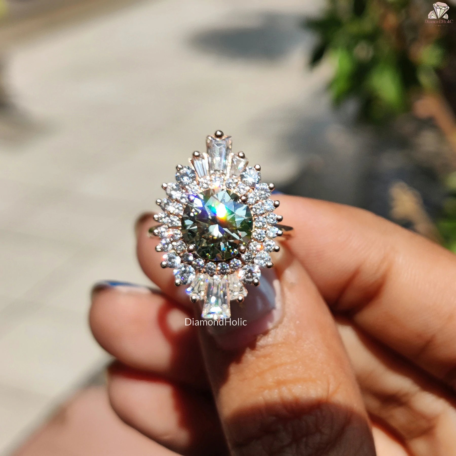 Customized Bridal Jewelry | Vintage Style Proposal | Emerald Sparkle Design