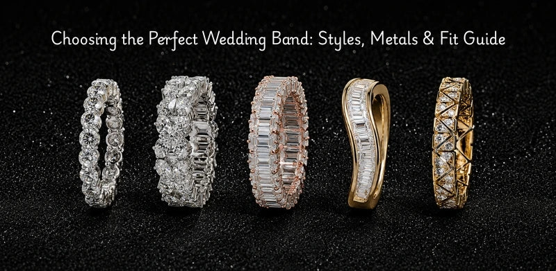 Moissanite Wedding Bands