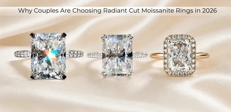 Radiant Cut Moissanite Engagement Rings