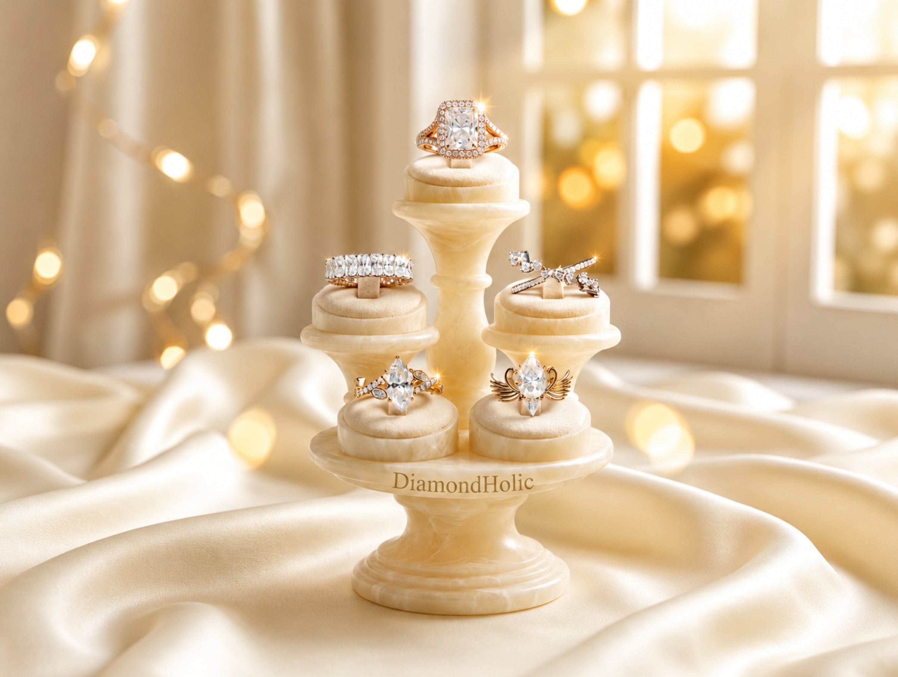 Moissanite Wedding Bands