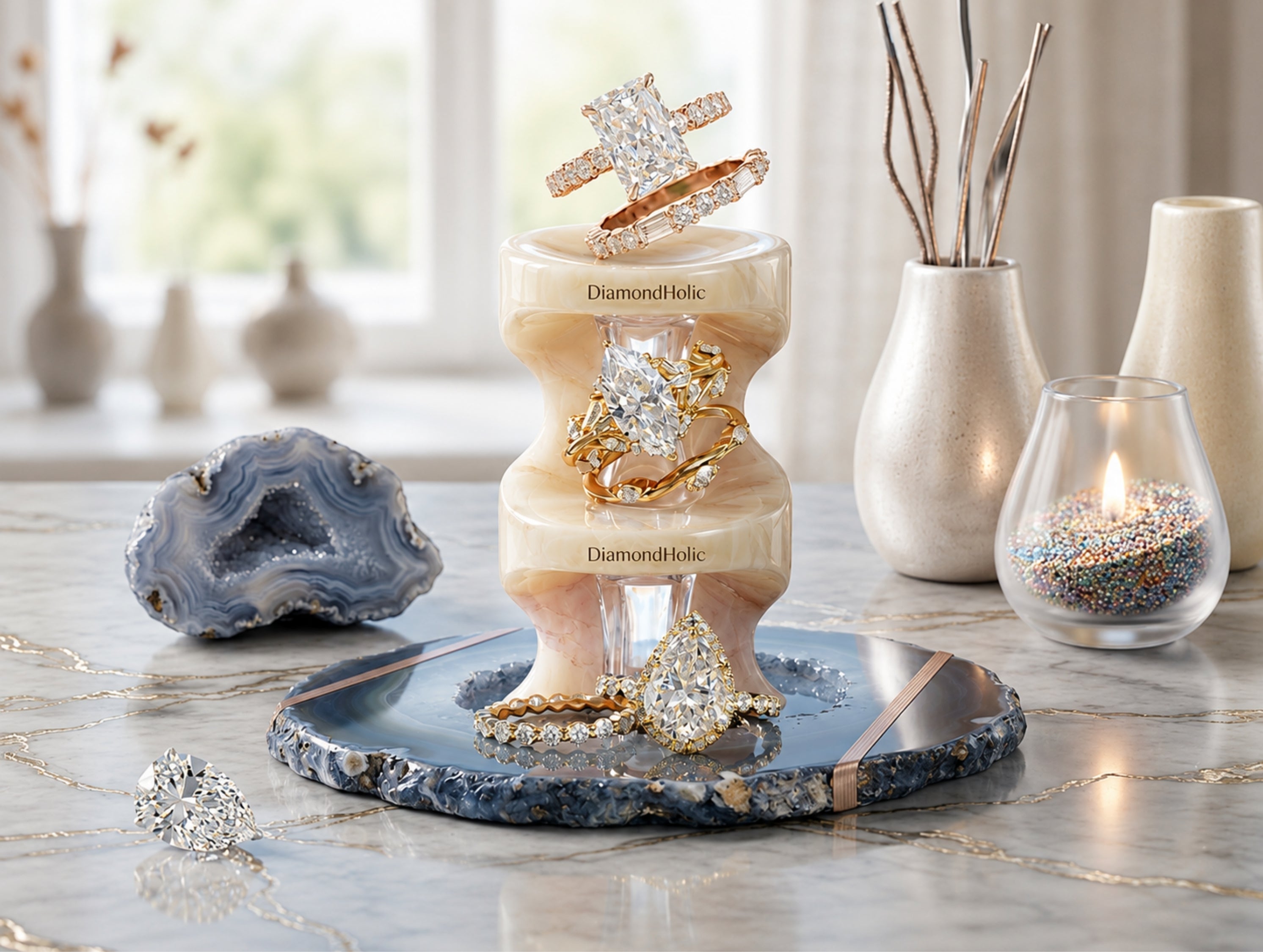 Moissanite Bridal Ring Sets