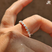 lab-created diamond ring | moissanite luxury ring | 925 rose gold ring
